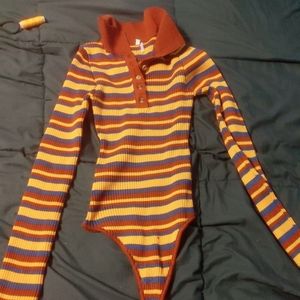 Urban outfitters long sleeve leatard